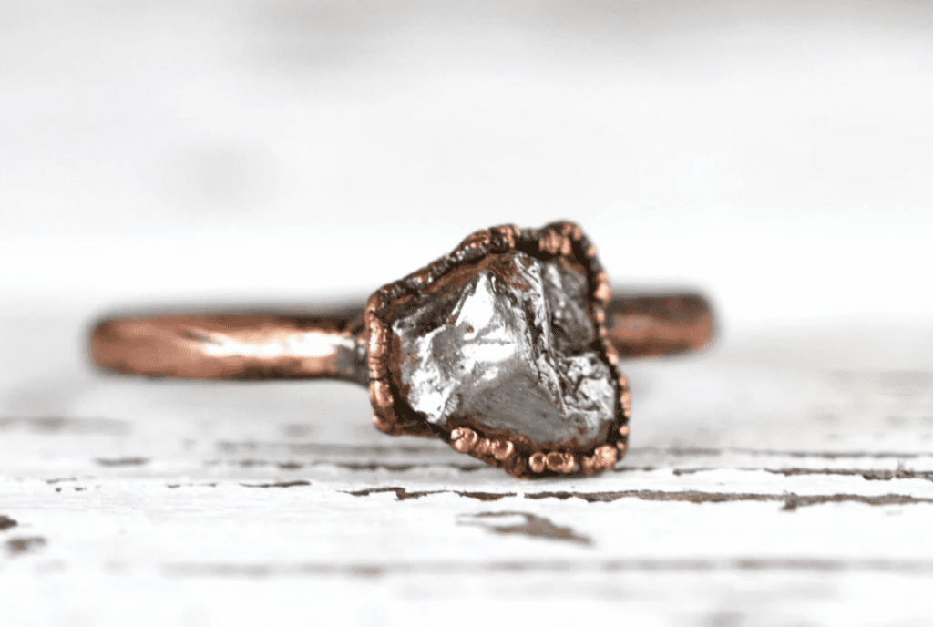 meteorite jewelry ring